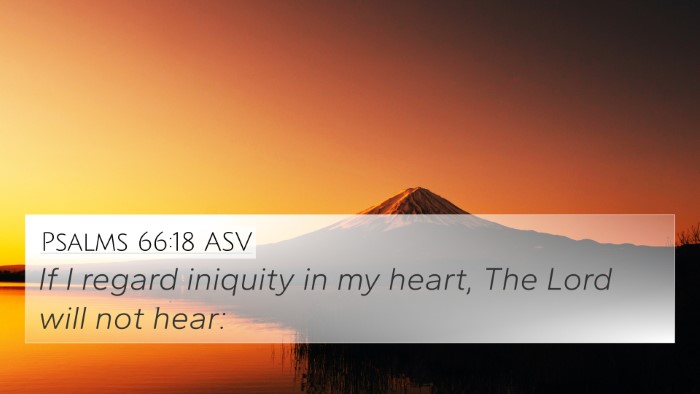 Psalms 66:18 ASV Bible Verse Image