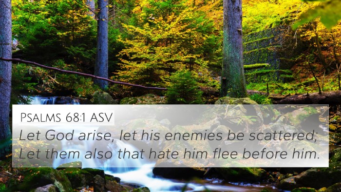 Psalms 68:1 ASV Bible Verse Image