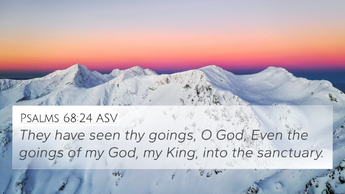 Psalms 68:24 ASV Bible Verse Image