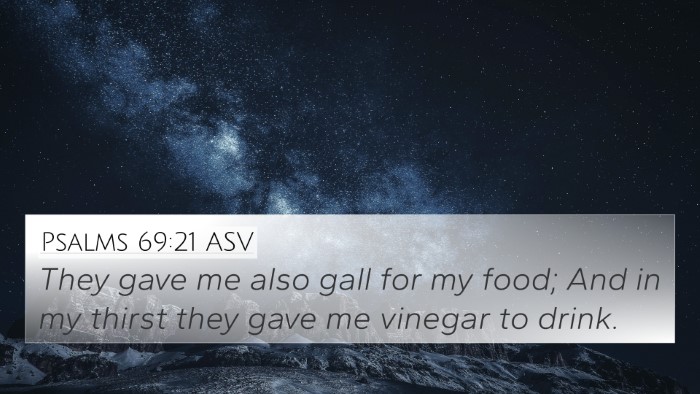 Psalms 69:21 ASV Bible Verse Image