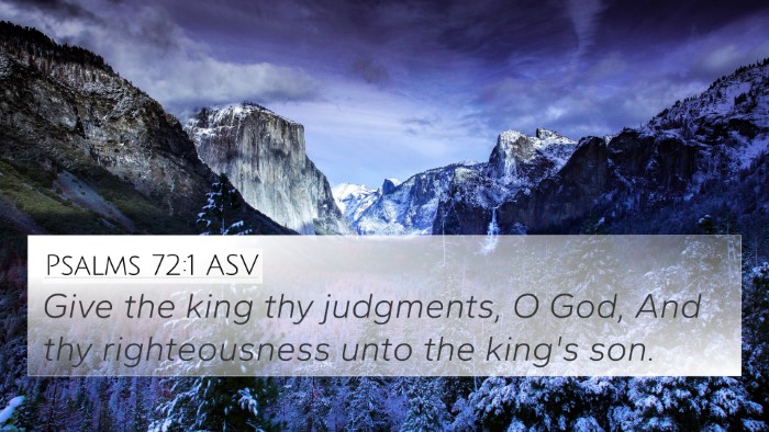 Psalms 72:1 ASV Bible Verse Image