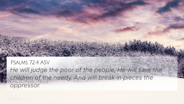 Psalms 72:4 ASV Bible Verse Image