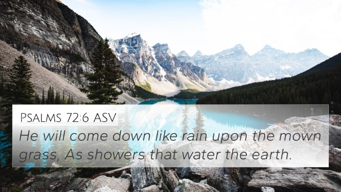 Psalms 72:6 ASV Bible Verse Image