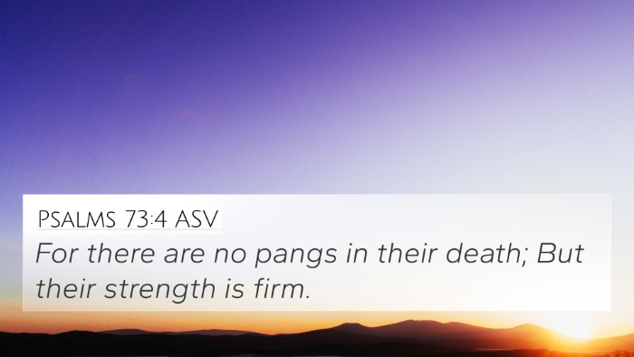 Psalms 73:4 ASV Bible Verse Image