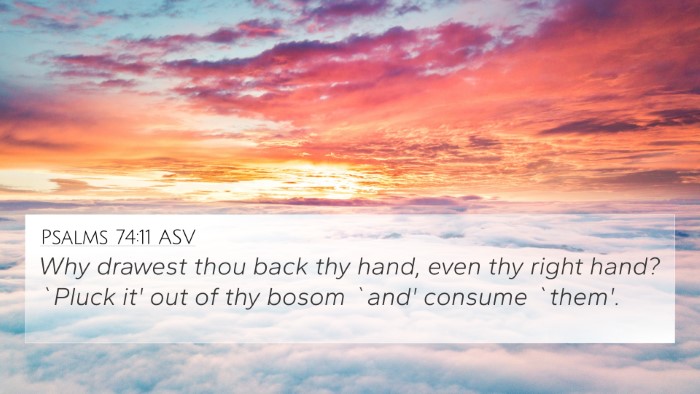 Psalms 74:11 ASV Bible Verse Image