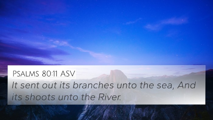 Psalms 80:11 ASV Bible Verse Image