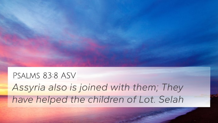 Psalms 83:8 ASV Bible Verse Image