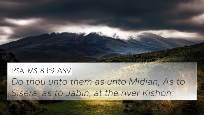 Psalms 83:9 ASV Bible Verse Image