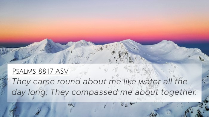 Psalms 88:17 ASV Bible Verse Image
