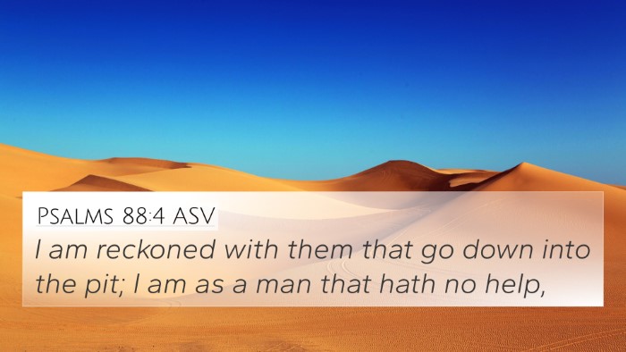 Psalms 88:4 ASV Bible Verse Image