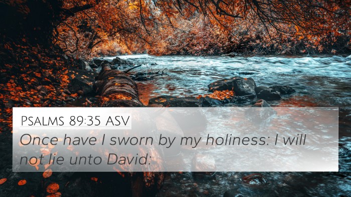 Psalms 89:35 ASV Bible Verse Image