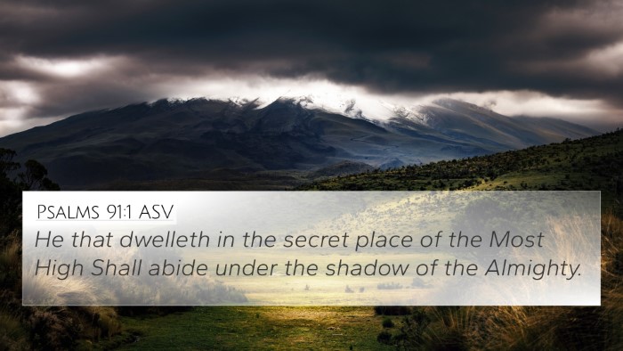 Psalms 91:1 ASV Bible Verse Image