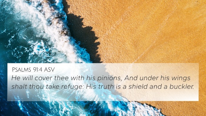 Psalms 91:4 ASV Bible Verse Image
