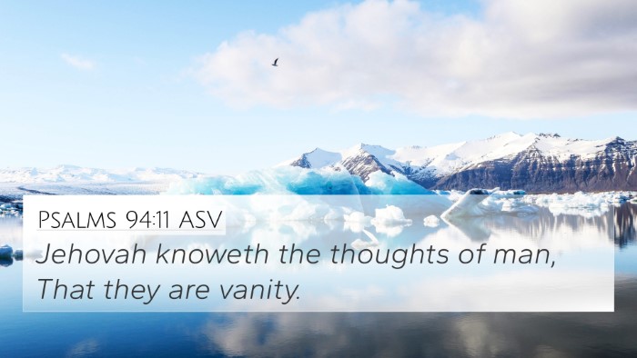 Psalms 94:11 ASV Bible Verse Image