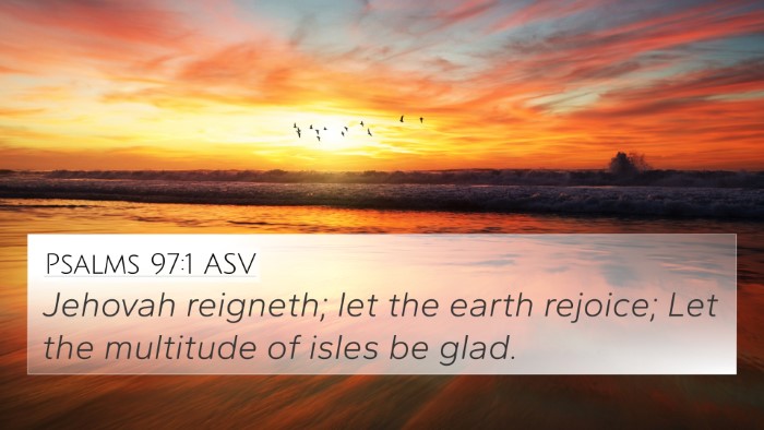 Psalms 97:1 ASV Bible Verse Image