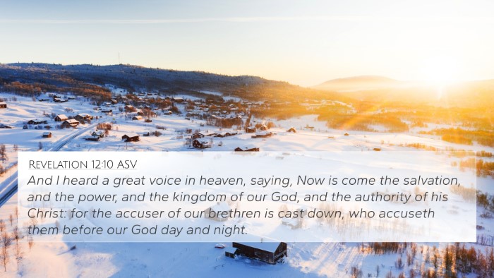Revelation 12:10 ASV Bible Verse Image