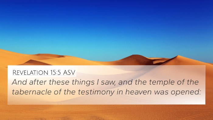 Revelation 15:5 ASV Bible Verse Image