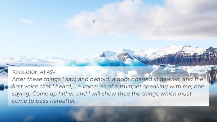 Revelation 4:1 ASV Bible Verse Image