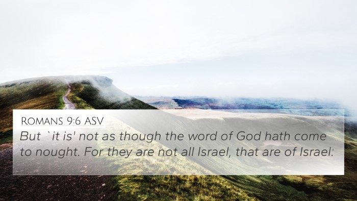 Romans 9:6 ASV Bible Verse Image