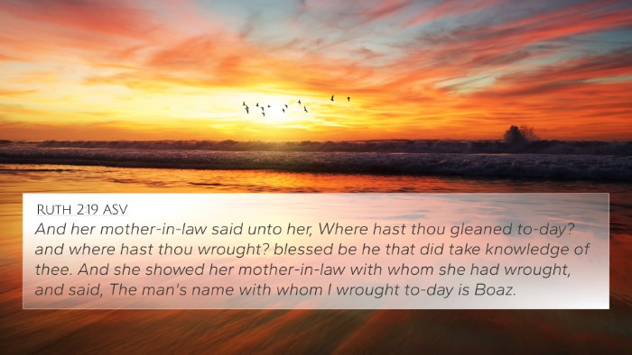 Ruth 2:19 ASV 4K Wallpaper - And her mother-in-law said unto her, Where hast - 4K Wallpaper Bible Verse