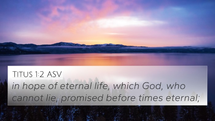 Titus 1:2 ASV Bible Verse Image