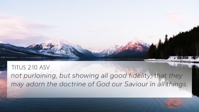 Titus 2:10 ASV Bible Verse Image
