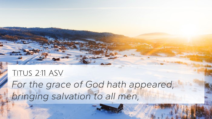 Titus 2:11 ASV Bible Verse Image