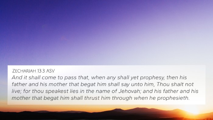 Zechariah 13:3 ASV Bible Verse Image