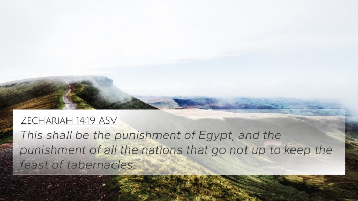 Zechariah 14:19 ASV 4K Wallpaper - This shall be the punishment of Egypt, and the - 4K Wallpaper Bible Verse