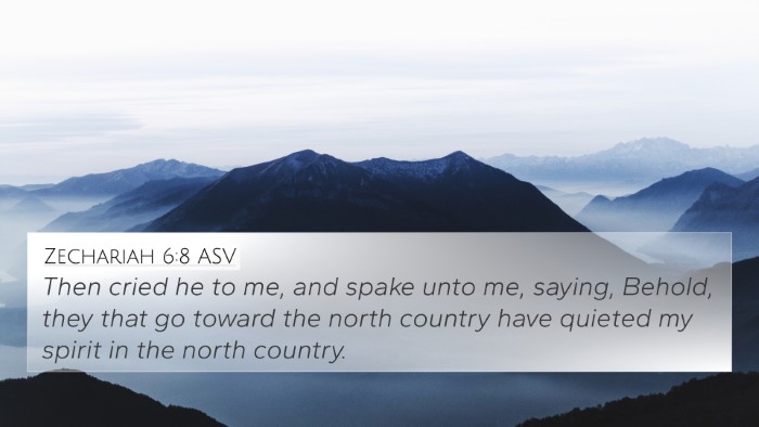 Zechariah 6:8 ASV 4K Wallpaper - Then cried he to me, and spake unto me, saying, - 4K Wallpaper Bible Verse
