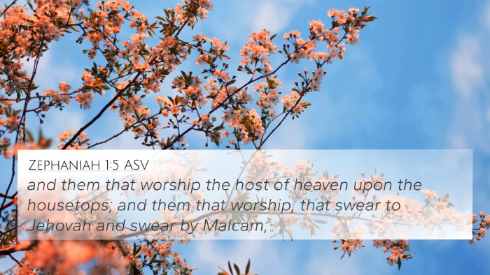 Zephaniah 1:5 ASV Bible Verse Image