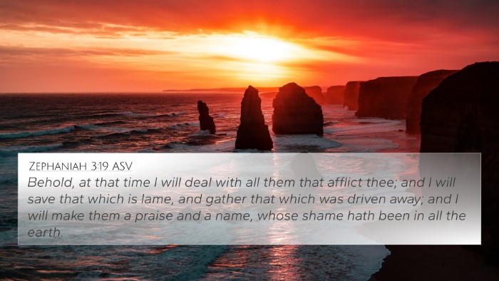 Zephaniah 3:19 ASV Bible Verse Image