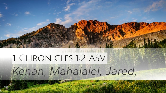 1 Chronicles 1:2 ASV Bible Verse Image