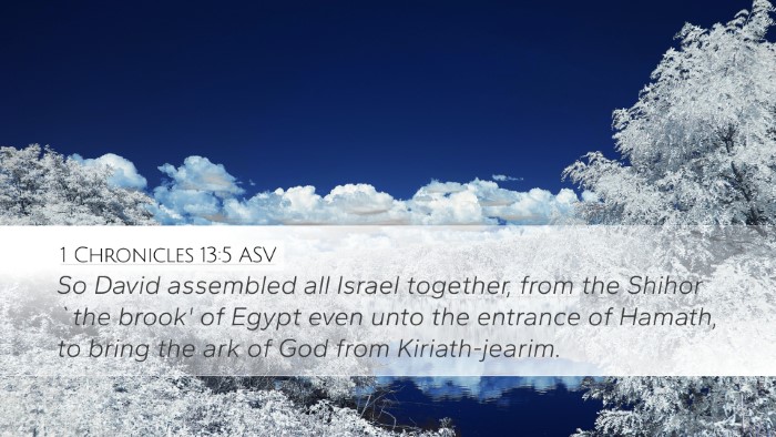1 Chronicles 13:5 ASV Bible Verse Image