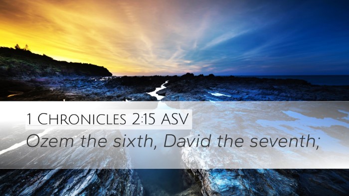 1 Chronicles 2:15 ASV Bible Verse Image