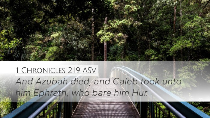 1 Chronicles 2:19 ASV Bible Verse Image