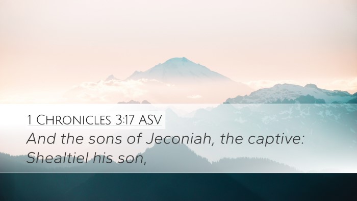 1 Chronicles 3:17 ASV Bible Verse Image