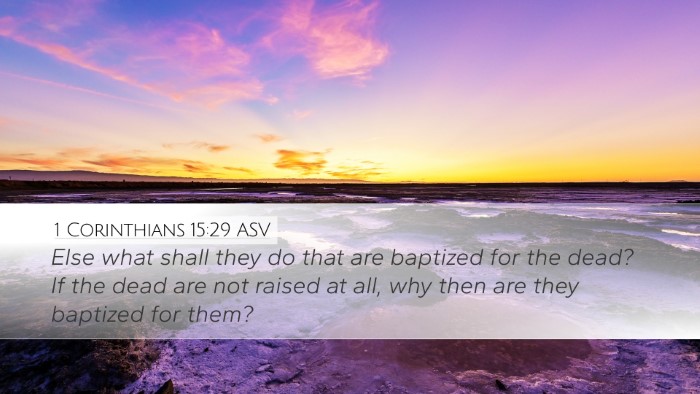 1 Corinthians 15:29 ASV Desktop Wallpaper - Else what shall they do that are baptized for the - Desktop Bible Verse Wallpaper