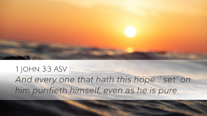 1 John 3:3 ASV Bible Verse Image