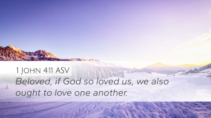 1 John 4:11 ASV Bible Verse Image