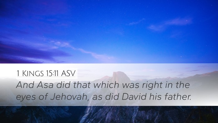 1 Kings 15:11 ASV Bible Verse Image