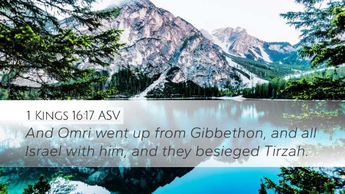 1 Kings 16:17 ASV Bible Verse Image