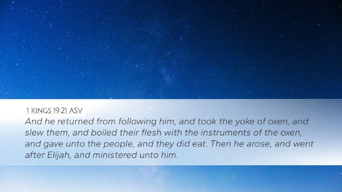 1 Kings 19:21 ASV Bible Verse Image