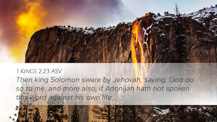 1 Kings 2:23 ASV Bible Verse Image