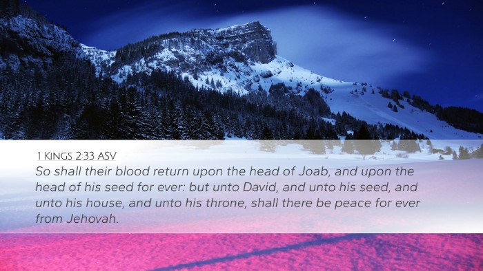 1 Kings 2:33 ASV Bible Verse Image