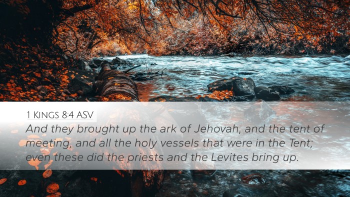 1 Kings 8:4 ASV Bible Verse Image