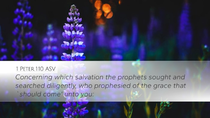 1 Peter 1:10 ASV Bible Verse Image