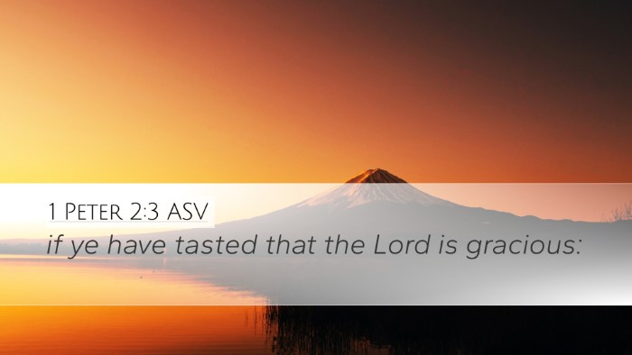 1 Peter 2:3 ASV Bible Verse Image