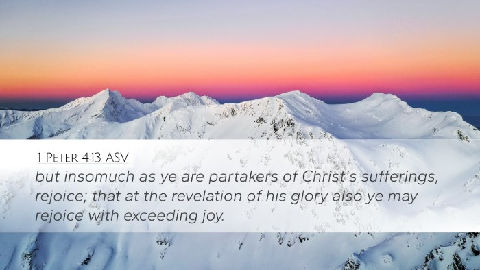 1 Peter 4:13 ASV Bible Verse Image