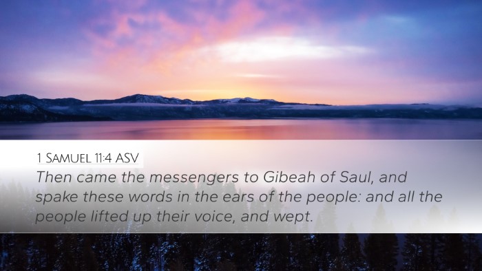 1 Samuel 11:4 ASV Bible Verse Image